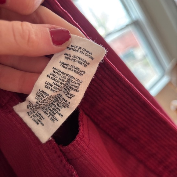 Avec Les Filles Crimson Corduroy Jacket - Picture 3 of 4